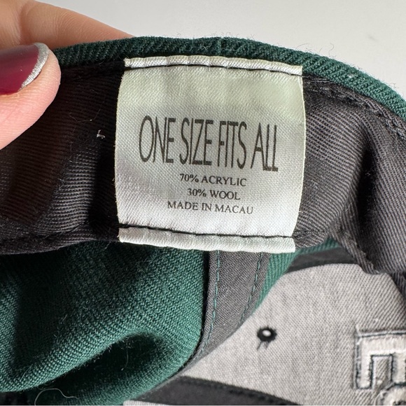 Vintage Philadelphia Eagles TWINS Enterprise Adjustable Hat Green Wool Blend NFL - Picture 5 of 6